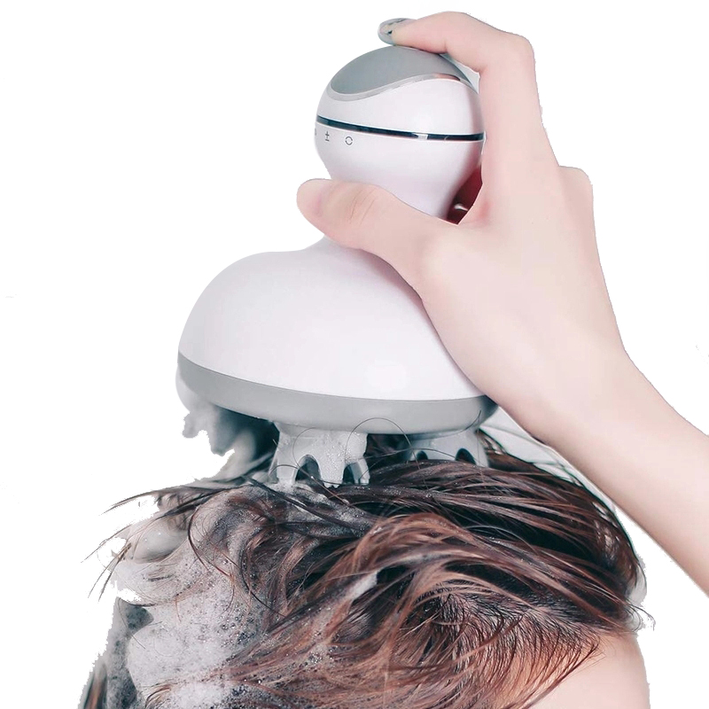 Ručný masážny prístroj na hlavu Prenosný vibračný vodotesný elektrický masážny prístroj na pokožku hlavy